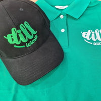 Embroidered hat and polo shirt for Dillicious