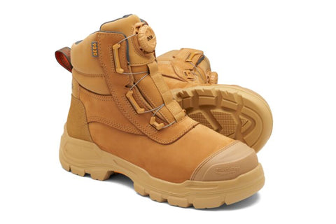 Blundstone RotoFlex Wheat water-resistant premium nubuck 150mm Boa® Lacing safety boot 9020 (7655386021933)
