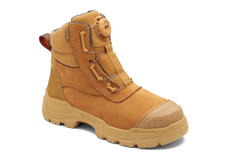 Blundstone RotoFlex Wheat water resistant premium nubuck 150mm Boa Lacing safety boot 9020 7 Wheat