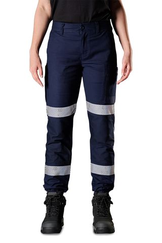 FXD WP-4WT Womens Reflective Stretch Cuffed Work Pant (7486199496749)