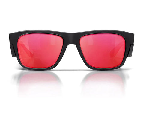 Safe Style Fusions Matte Black Frame/Mirror Red Polarised UV400 (FMBRP100) (7734353592365)