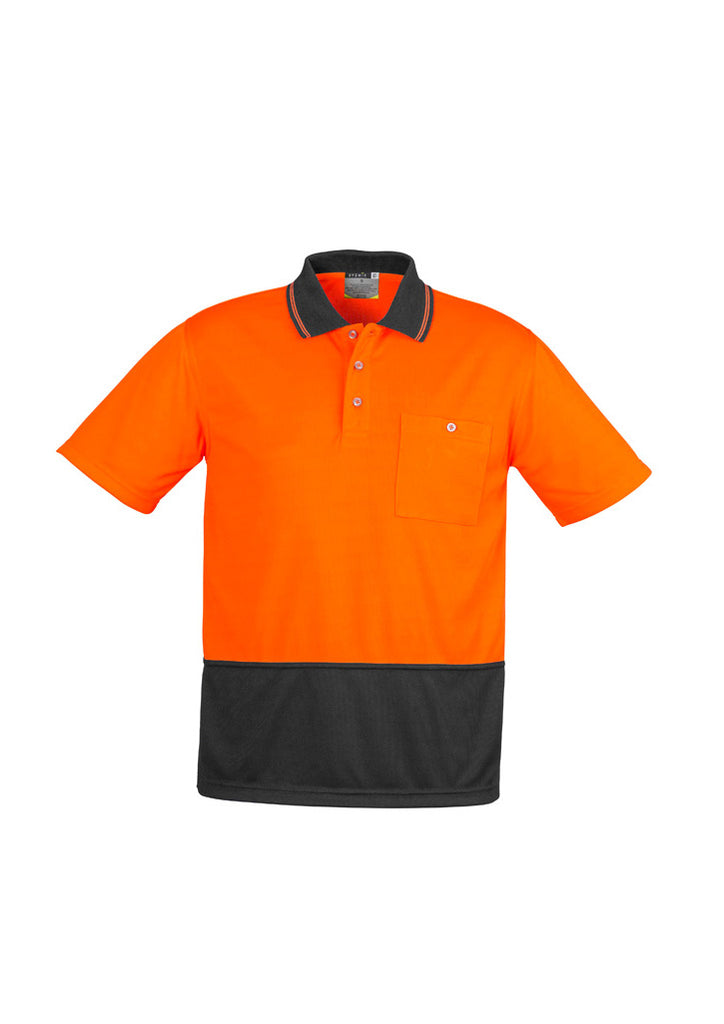 Unisex Hi Vis Basic Spliced S/S Polo ZH231 (7478779707437)