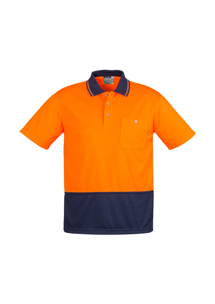Unisex Hi Vis Basic Spliced S/S Polo ZH231 (7478779707437)