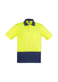 Unisex Hi Vis Basic Spliced S/S Polo ZH231 (7478779707437)