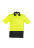 Unisex Hi Vis Basic Spliced S/S Polo ZH231 (7478779707437)