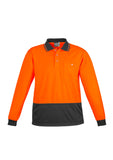 Unisex Hi Vis Basic Spliced L/S Polo ZH232 (7478779772973)