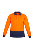 Unisex Hi Vis Basic Spliced L/S Polo ZH232 (7478779772973)