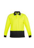 Unisex Hi Vis Basic Spliced L/S Polo ZH232 (7478779772973)