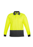 Unisex Hi Vis Basic Spliced L/S Polo ZH232 (7478779772973)