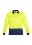 Unisex Hi Vis Basic Spliced L/S Polo ZH232 (7478779772973)
