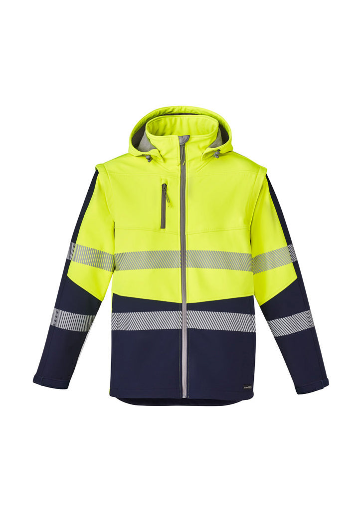 Unisex Streetworx 2 in 1 Stretch Softshell Taped Jacket ZJ453 (7478779805741)