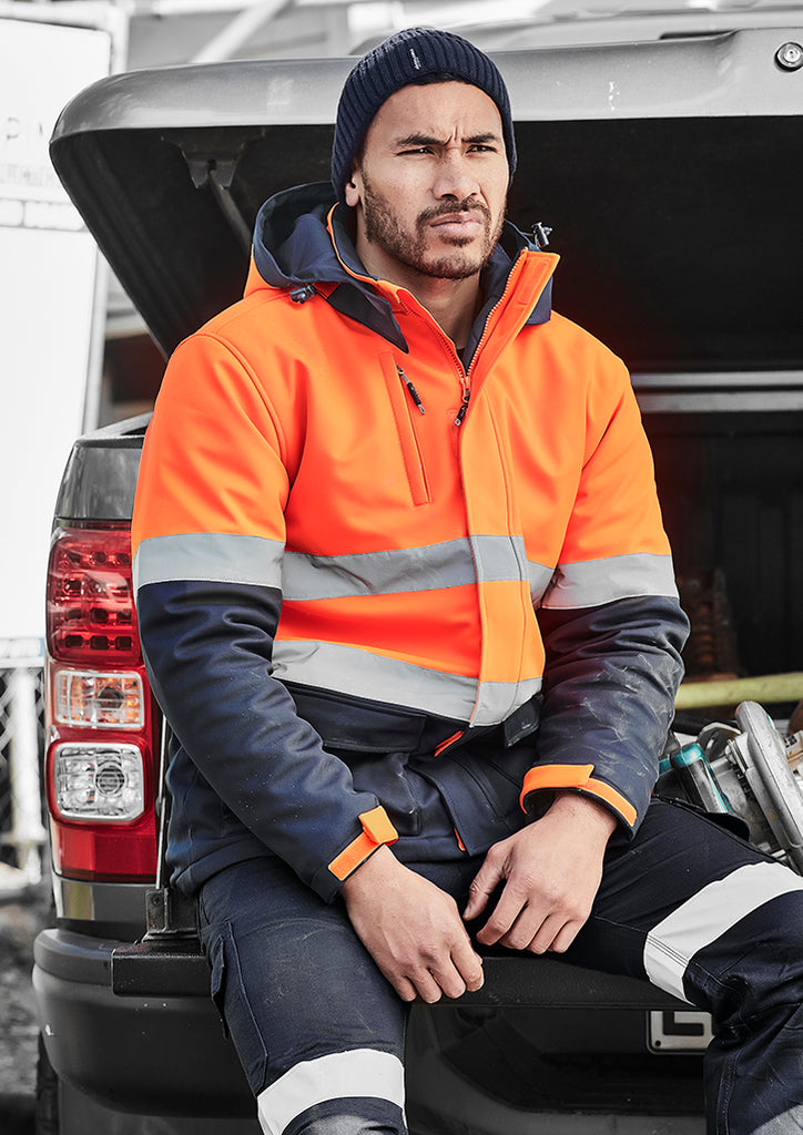 Unisex Hi Vis Antarctic Softshell Taped Jacket ZJ553 (7478779871277)
