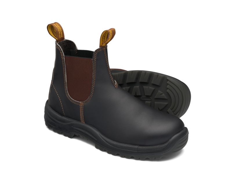 Blundstone Stout Brown Elastic Side Boot V Cut 172 - #1 Workwear Store