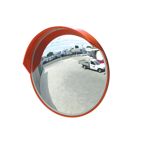 Outdoor Convex Mirror 600mm Wall & Post Mount Bracket Incl (5200187228205)