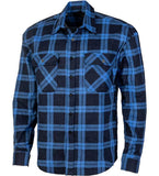 Open Front Flannelette Shirt Red-Black (6542024179757)