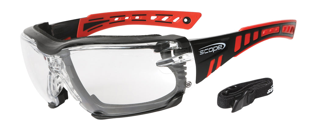 Speed Pro Red/Black Frame Clear Titanium Lens (5200167731245)