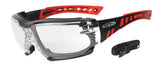 Speed Pro Red/Black Frame Clear Titanium Lens (5200167731245)