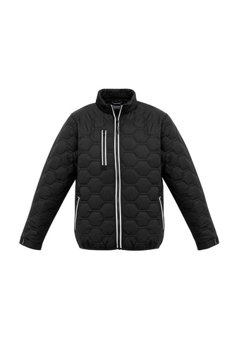 Unisex Hi Vis Hexagonal Puffer Jacket (6661552767021)