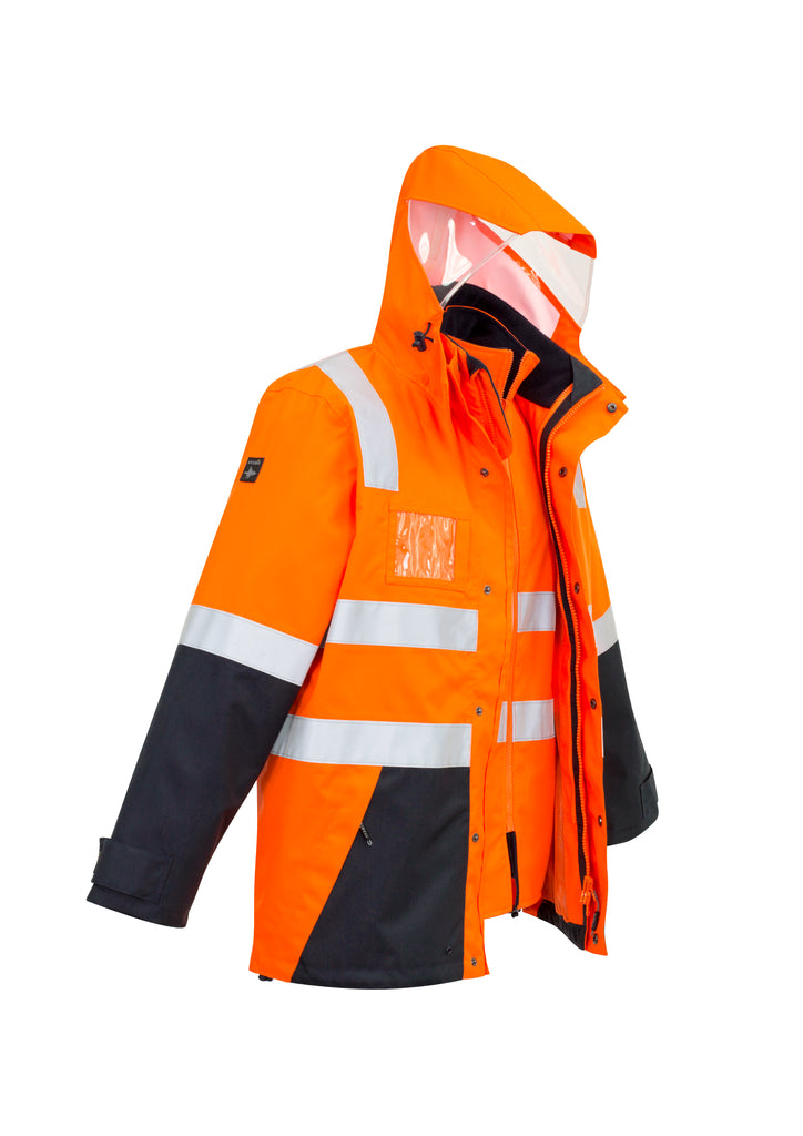 Mens Hi Vis 4 In 1 Waterproof Jacket (5220739809325)