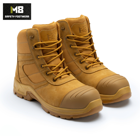 M8 COBBER HIGH ZIP SIDED BOOT 6" M8SF001 UK Sizing