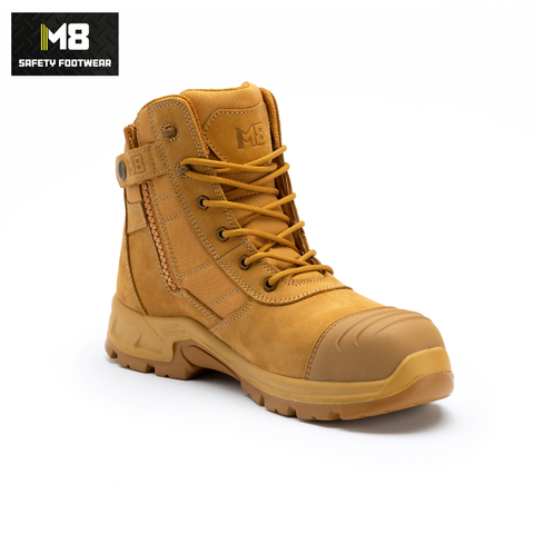 M8 COBBER HIGH ZIP SIDED BOOT 6" M8SF001 UK Sizing