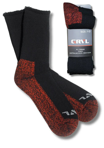 GRVL All Terrain Wool 3 Pack Socks GRVL-S1