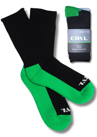 GRVL Bobcat Bamboo 3 Pack Socks GRVL-S3