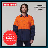 Hard Yakka Hi Vis Two Tone Vented LS Shirt Y07950 (5200170909741)