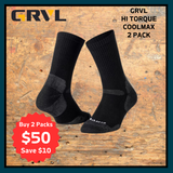 GRVL Hi Tourque Coolmax 2 Pack Socks GRVL-S4 (7920353280045)