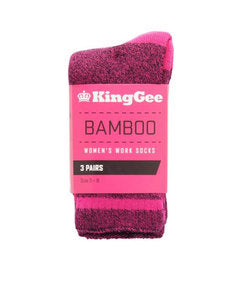Womens 3 Pack Bamboo Work Socks K49015 (7696565501997)