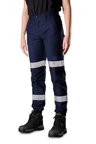FXD WP-4WT Womens Reflective Stretch Cuffed Work Pant (7486199496749)