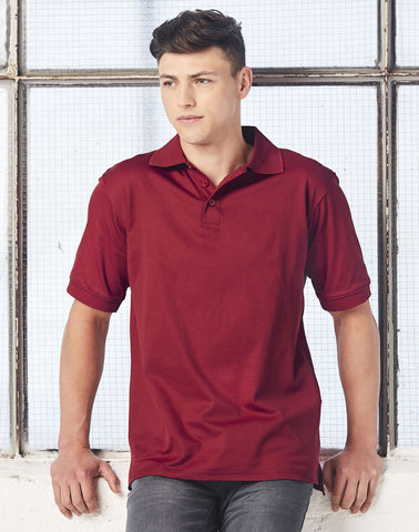 Winning Spirit Mens Cotton Back Truedry Short Sleeve Polo PS33 (7484246229037)