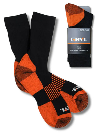 GRVL Rebar Sorbtek 4 Pack Socks GRVL-S5