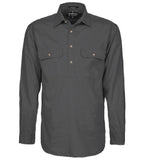 Mens Pilbara Closed Front L/S Shirt RM200CF