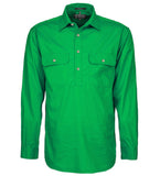 Mens Pilbara Closed Front L/S Shirt RM200CF