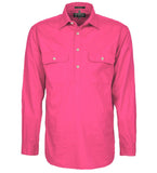 Mens Pilbara Closed Front L/S Shirt RM200CF