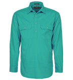 Mens Pilbara Closed Front L/S Shirt RM200CF