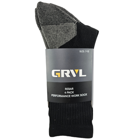 GRVL Rebar Sorbtek 4 Pack Socks GRVL-S6 (7920353345581)