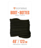 Sof Sole Waxed Boot Laces 152cm Black (8010275487789)