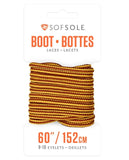 Sof Sole Waxed Boot Laces 152cm Gold/Brown (8010275586093)