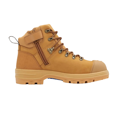 Blundstone Wheat nubuck water-resistant leather zip side safety boot 243 (8084226506797)