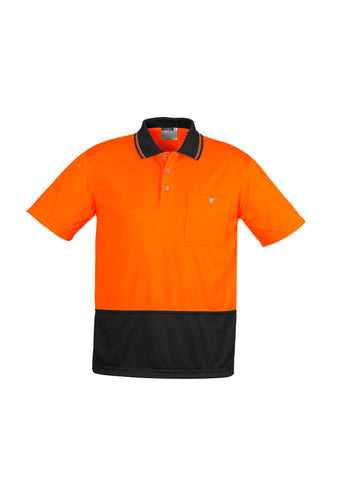 Unisex Hi Vis Basic Spliced S/S Polo ZH231 (7478779707437)