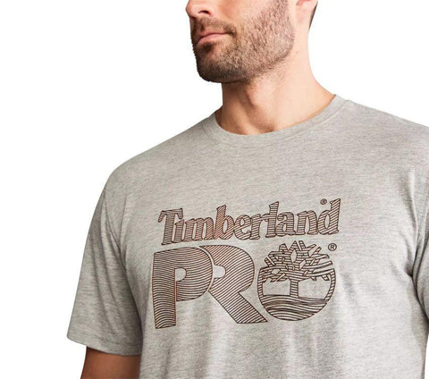 Timberland Pro Cotton Core Texture Logo Graphic Tee A55OB (7478793044013)