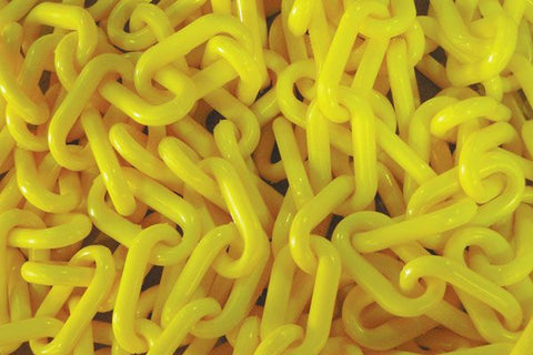 Plastic Safety Chain 6mm Yellow Per 25 Metre Roll PC6YR (7506450513965)