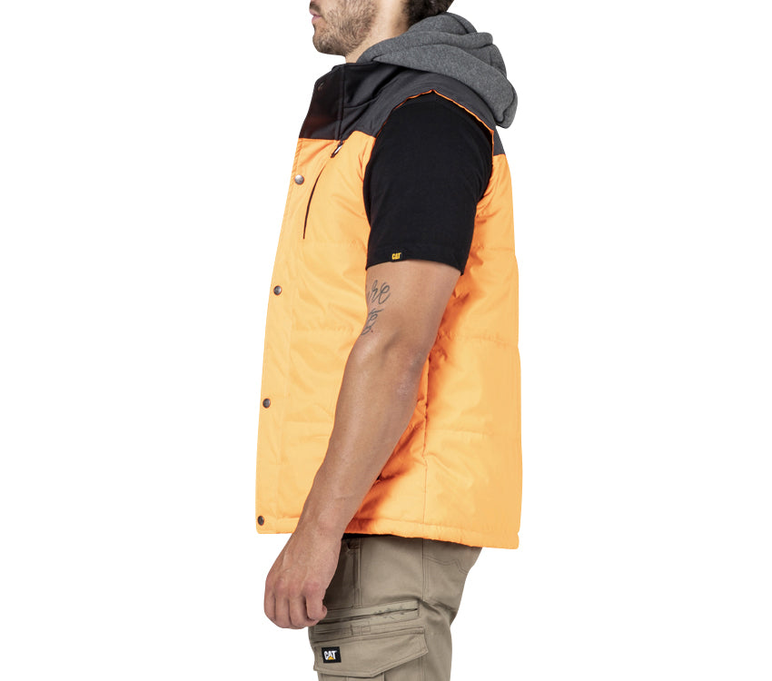 Hi Vis Hooded Work Vest (5200187523117)