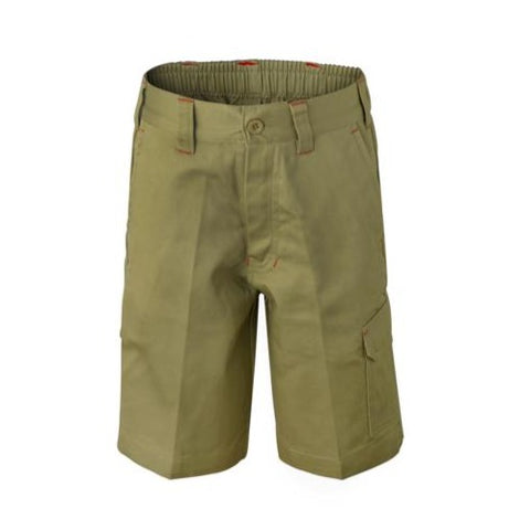 Kids Midweight Cargo Cotton Drill Shorts (5198739341357)