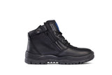Black Zip Side Ankle Boot - Safety (5200166027309)