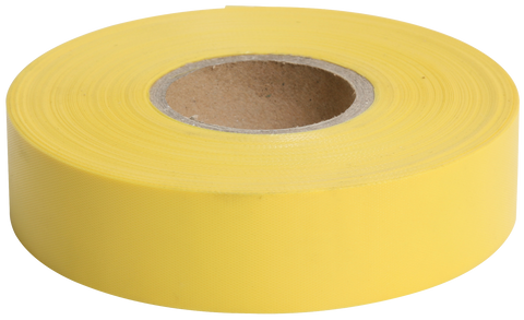 Survey Tape 25mm x 100m Yellow ROLL (5200186605613)