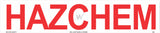 Hazchem Sign (125mm x 600mm) Metal (5200175628333)