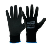 Synthetic Gloves Stinga Black PVC Foam On Nylon Liner (5209036029997)